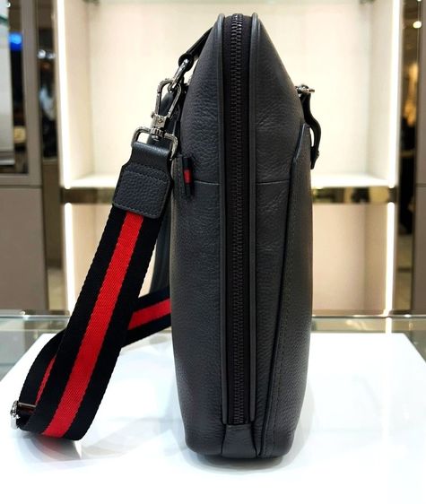 Gucci Leather Calfskin Web Strap Briefcase  Medium Business Case (Made in Italy) รูปที่ 6