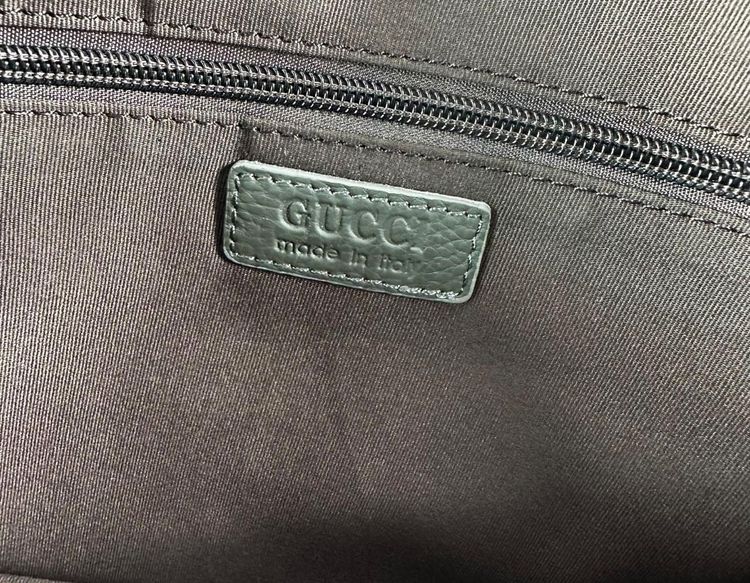 Gucci Leather Calfskin Web Strap Briefcase  Medium Business Case (Made in Italy) รูปที่ 5
