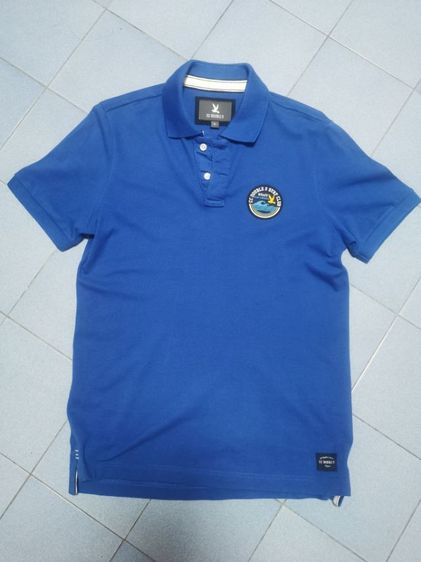 ฟ้า แขนสั้น เสื้อโปโล อื่นๆ เสื้อ CC double OO