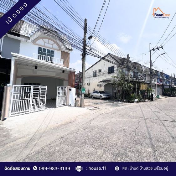 มีบางส่วน ใช่ ขายด่วน หมู่บ้านมนวดี ( วัดลาดปลาดุก ) นนทบุรี ถนนเมนค้าขายได้ รูปที่ 4