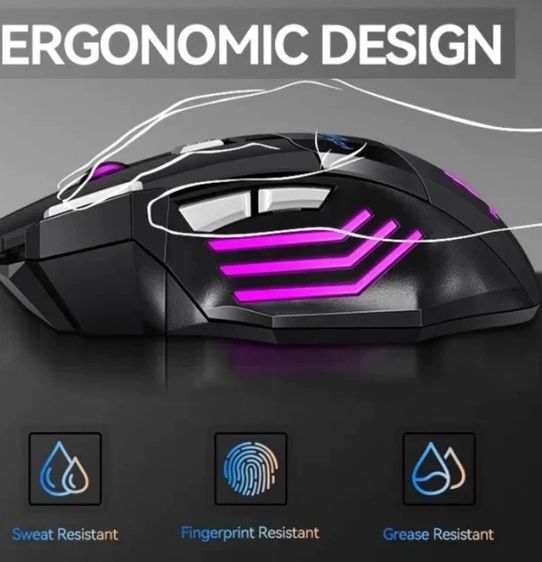 Xpanse เมาส์เกมมิ่ง เมาส์เล่นเกม เมาส์ออปติคอล RGB Gaming Mouse รุ่น MS-7 รูปที่ 2