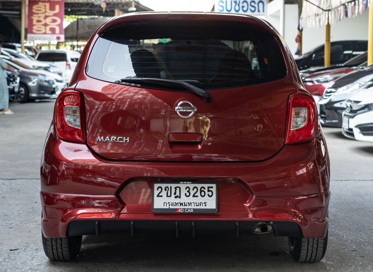 Nissan March 2021 1.2 E Sedan เบนซิน ไม่ติดแก๊ส เกียร์อัตโนมัติ แดง รูปที่ 4