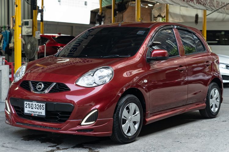 Nissan March 2021 1.2 E Sedan เบนซิน ไม่ติดแก๊ส เกียร์อัตโนมัติ แดง รูปที่ 2