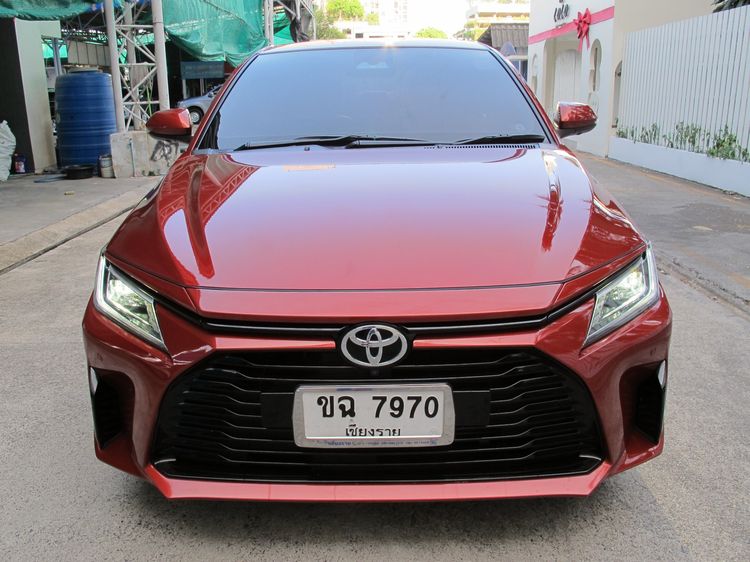 Toyota Yaris ATIV 2024 1.2 Premium Sedan เบนซิน ไม่ติดแก๊ส เกียร์อัตโนมัติ ส้ม รูปที่ 3