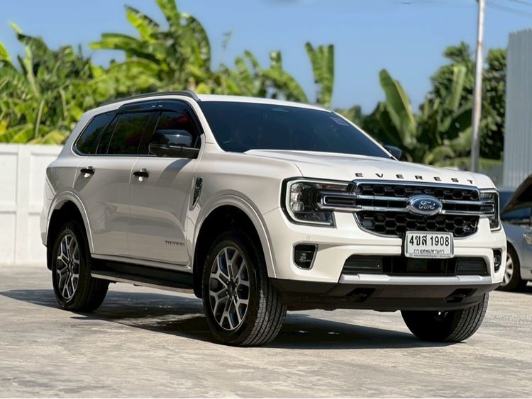 Ford Everest 2023 2.0 Bi-Turbo Titanium+ Utility-car ดีเซล ไม่ติดแก๊ส เกียร์อัตโนมัติ ขาว รูปที่ 3
