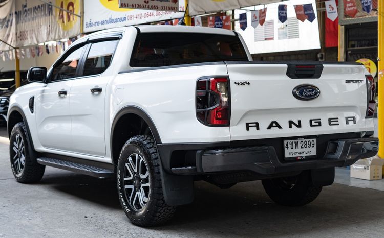 Ford Ranger 2023 2.0 Turbo 4WD Sport Pickup ดีเซล ไม่ติดแก๊ส เกียร์อัตโนมัติ ขาว รูปที่ 3