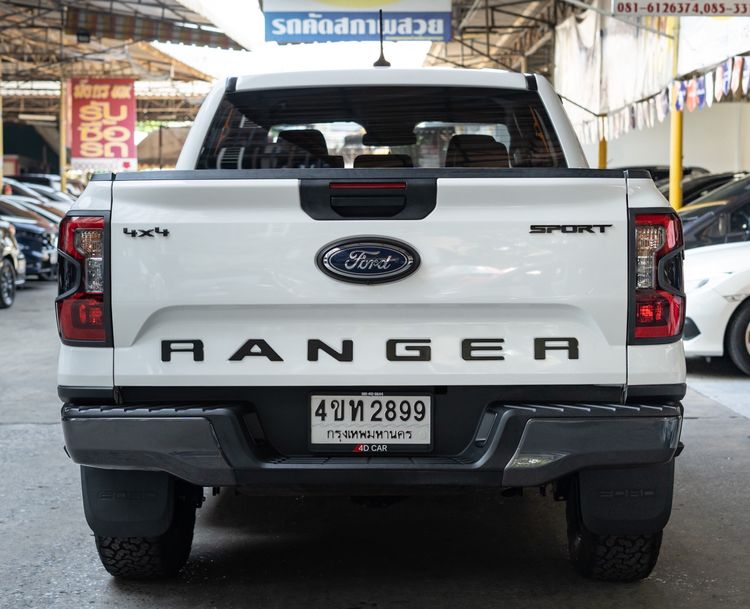 Ford Ranger 2023 2.0 Turbo 4WD Sport Pickup ดีเซล ไม่ติดแก๊ส เกียร์อัตโนมัติ ขาว รูปที่ 4