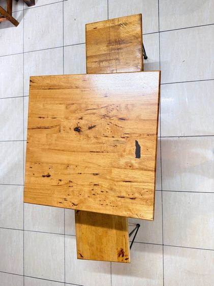 น้ำตาล อื่นๆ ชุดโต๊ะไม้ ขาเหล็ก