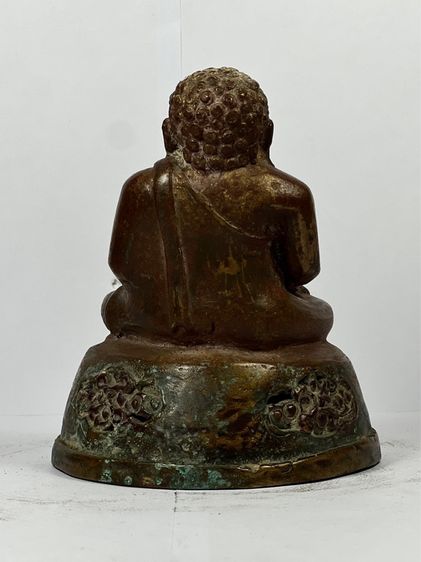 พระบูชาสังขจายเชียงแสน เนื้อสัมฤทธิ์ หน้าตัก 2.5 นิ้ว สูง 5 นิ้ว รูปที่ 2