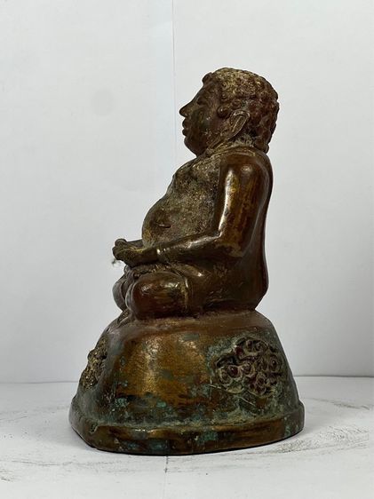 พระบูชาสังขจายเชียงแสน เนื้อสัมฤทธิ์ หน้าตัก 2.5 นิ้ว สูง 5 นิ้ว รูปที่ 5