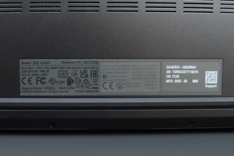 ASUS ROG ZEPHYRUS G14 Ryzen 9 270-RTX5050 RAM32-1TB - ID26030584  รูปที่ 15