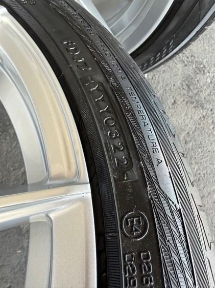 ล้อแม็กมือ1 ขอบ18 R13 5รู114 กว้าง8.5 ออฟ35 สีบรอนเงิน ล้อเบา FLOW FORMING งานSEVENFIFTH งานสวยมากๆ พร้อมยางมือ2 YOKOHAMA225-45-18 ปี22 รูปที่ 9