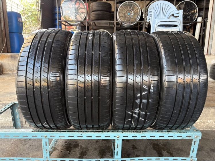 ล้อแม็กมือ1 ขอบ17 TC105X 5รู114 กว้าง8 ออฟ35 สีไฮเปอร์แบล็ค ล้อเบา FLOW FORMING งานJP งานสวยมากๆ พร้อมยางมือ2 DUNLOP225-45-17 ปี24 รูปที่ 5