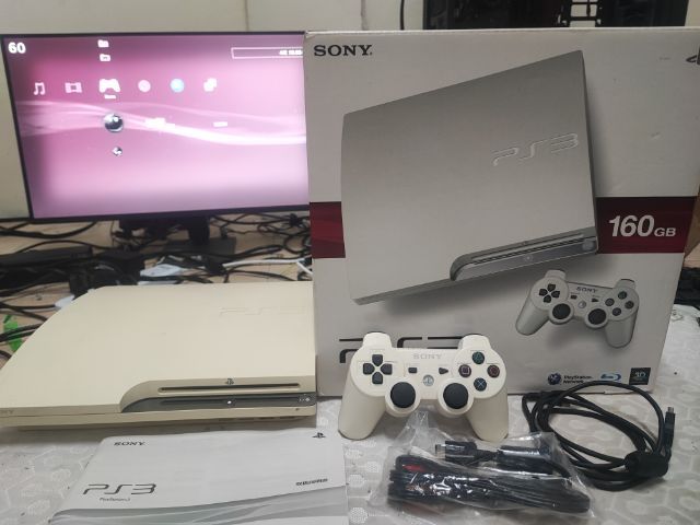 Sony เครื่องเกมส์โซนี่ เพลย์สเตชั่น PS3 (Playstation 3) เชื่อมต่อไร้สายได้ PS3 slim custom firmware 4.93 600gb