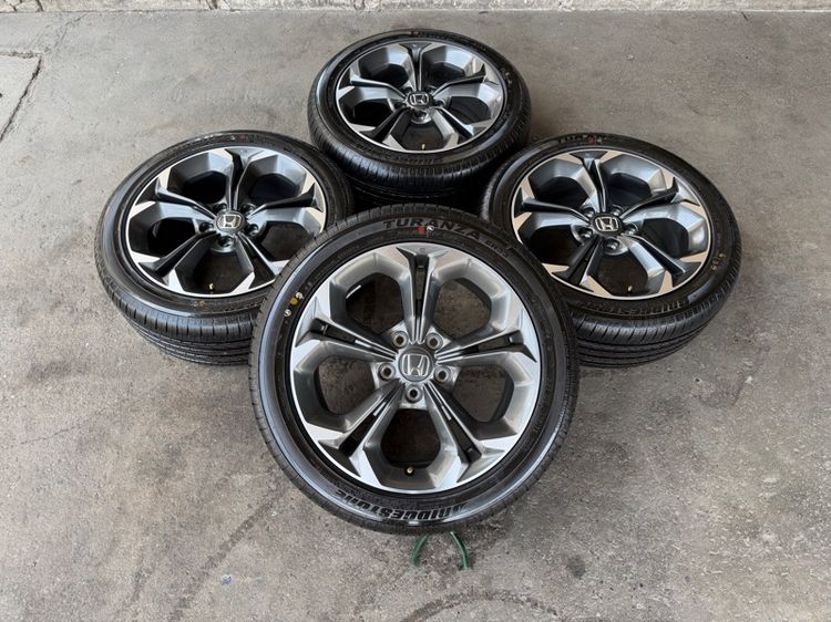 ล้อแม็กถอดป้ายแดงขอบ17 HONDA CIVIC  พร้อมยางBRIDGSTONE215-50-17 ปี26 ปีแท้