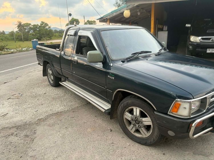 Toyota Hilux Mighty-X 1995 2.4 ดีเซล ไม่ติดแก๊ส เกียร์ธรรมดา เขียว รูปที่ 4