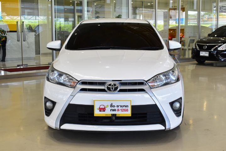 Toyota Yaris 2014 1.2 E Sedan เบนซิน LPG เกียร์อัตโนมัติ ขาว รูปที่ 3