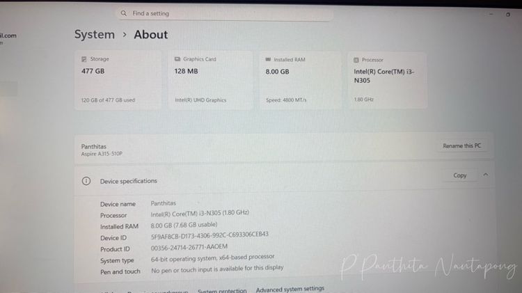 Acer aspire 3 รูปที่ 4