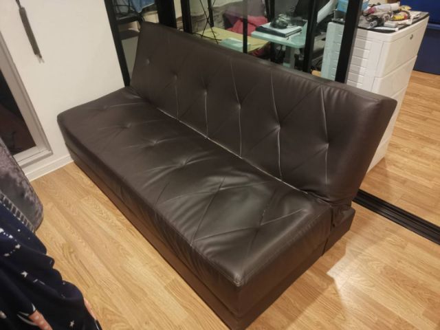 น้ำตาลเข้ม 2 ที่นั่ง โซฟา