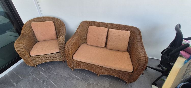 wicker outdoor seating  รูปที่ 2