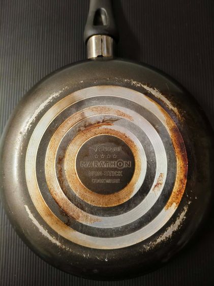 กระทะสแตนเลสก้นลึก ด้ามไม้ 36 ซม. กระทะเทฟล่อน Seagull 26ซม.สภาพพอใช้ มือ2 ใช้งานได้ปกติ  รูปที่ 6