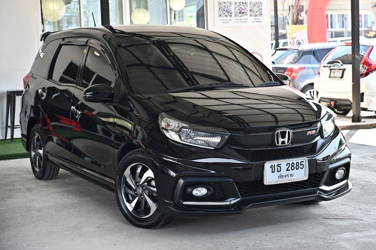 Honda Mobilio 2017 1.5 RS Utility-car เบนซิน ไม่ติดแก๊ส เกียร์อัตโนมัติ ดำ รูปที่ 3