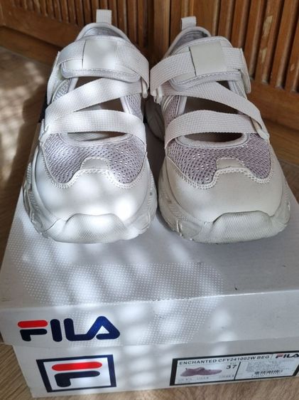 รองเท้าลำลองผู้หญิงสีครีม Fila เบอร์ 37 รูปที่ 12