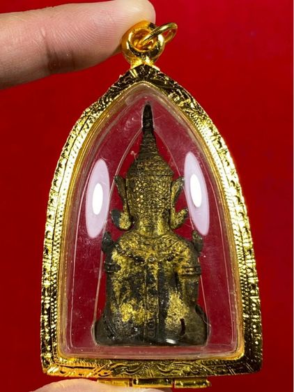 🔺พระพุทธรูปขนาดเล็ก (พระเครื่อง) ทรงเครื่องศิลปะรัตนโกสินทร์ หรือที่เรียกกันว่า "พระรัตนะทรงเครื่อง พร้อมเลี่ยม รูปที่ 2