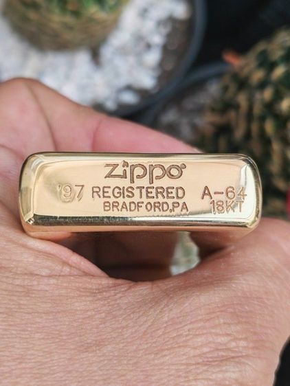 ไฟแช็คทองคำแท้ Vintage Zippo​ 18k​ Solid​ Gold​ ปี​ 1997​ สุดแล้วครับ ราคาแบ่งปันครับ รูปที่ 8