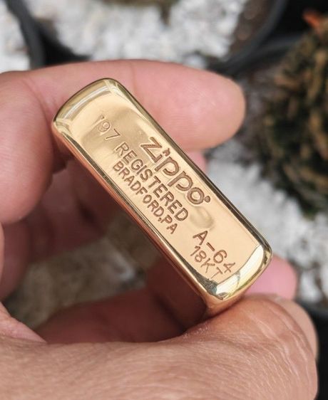 ไฟแช็คทองคำแท้ Vintage Zippo​ 18k​ Solid​ Gold​ ปี​ 1997​ สุดแล้วครับ ราคาแบ่งปันครับ รูปที่ 9