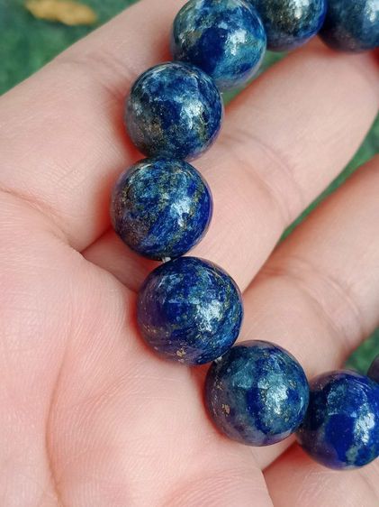 ลาพิส (Lapis) ติดแร่ทองสวย (เม็ด 11มิล) รูปที่ 2
