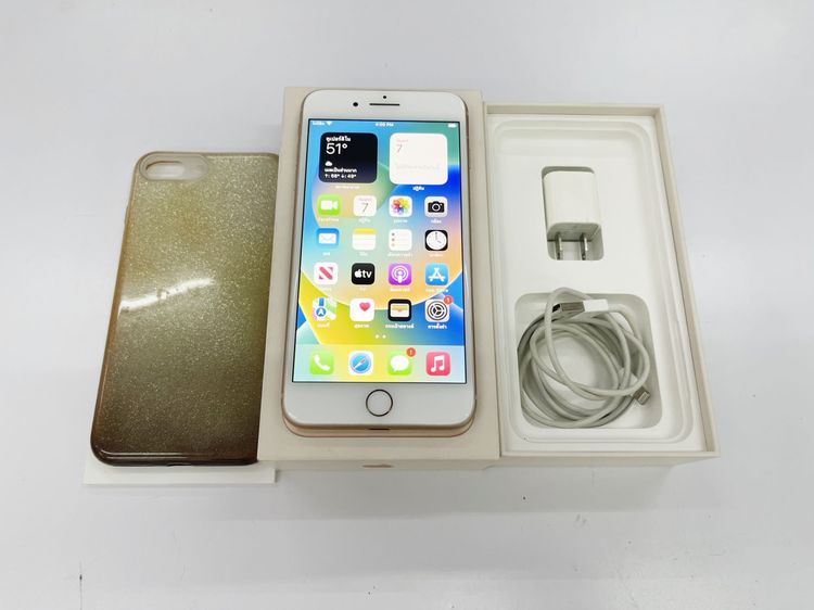 Iphone 8 Plus 128 GB TH แบต 100 ครบ สภาพสวย  ใช้งานได้ดี ราคาถูกใจ
