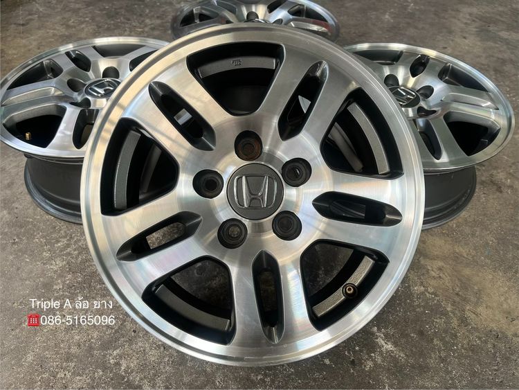✨ล้อแม็ก✨5รู114 Honda CRV G2 ขอบ 15 เทาหน้าเงา💖สภาพสวย💖 รูปที่ 2