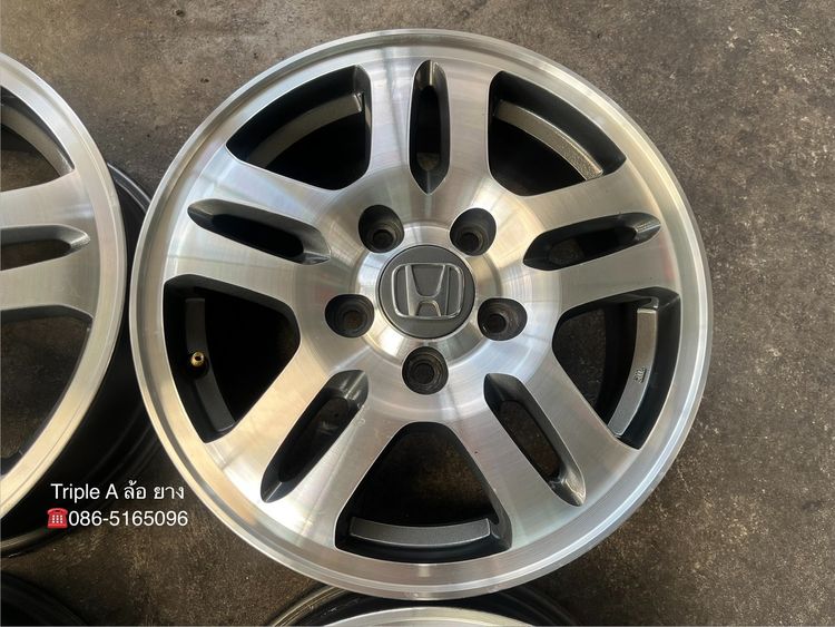 ✨ล้อแม็ก✨5รู114 Honda CRV G2 ขอบ 15 เทาหน้าเงา💖สภาพสวย💖 รูปที่ 5