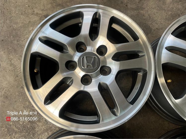✨ล้อแม็ก✨5รู114 Honda CRV G2 ขอบ 15 เทาหน้าเงา💖สภาพสวย💖 รูปที่ 4