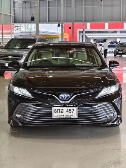 Toyota Camry 2019 2.5 HEV Premium Sedan ไฮบริด ไม่ติดแก๊ส เกียร์อัตโนมัติ ดำ รูปที่ 2