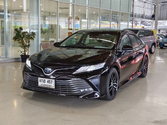 Toyota Camry 2019 2.5 HEV Premium Sedan ไฮบริด ไม่ติดแก๊ส เกียร์อัตโนมัติ ดำ รูปที่ 3