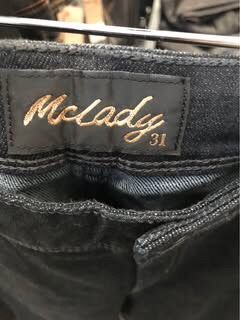 กางเกงขาเดฟ สียีนส์เข้มหญิง jeans mc เบอร์ เอว 31 ❤️   รูปที่ 2