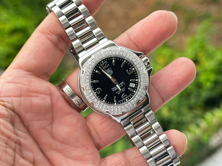 Tag Heuer F1 Black Dail ขอบเพชรแท้ 120เม็ด หายาก รูปที่ 4