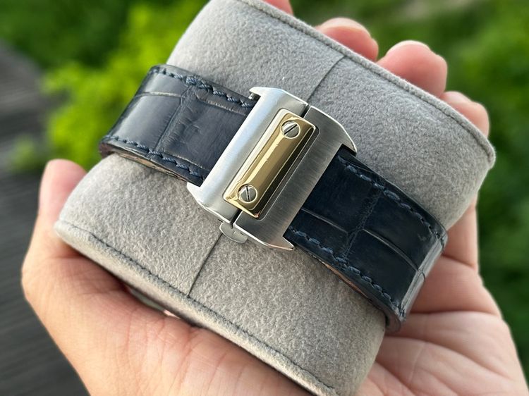 Cartier Santos 100XL เรือนนี้เป็น 2 Tone ใส่แล้วดูเด่น มีไม่เยอะ รูปที่ 5