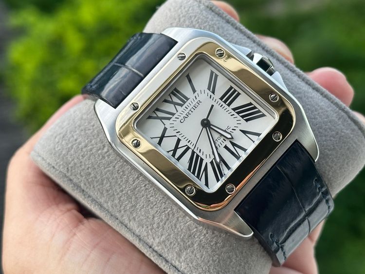 Cartier Santos 100XL เรือนนี้เป็น 2 Tone ใส่แล้วดูเด่น มีไม่เยอะ