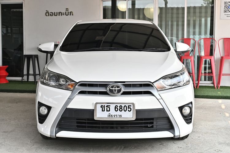 Toyota Yaris 2014 1.2 G Sedan เบนซิน ไม่ติดแก๊ส เกียร์อัตโนมัติ ขาว รูปที่ 2