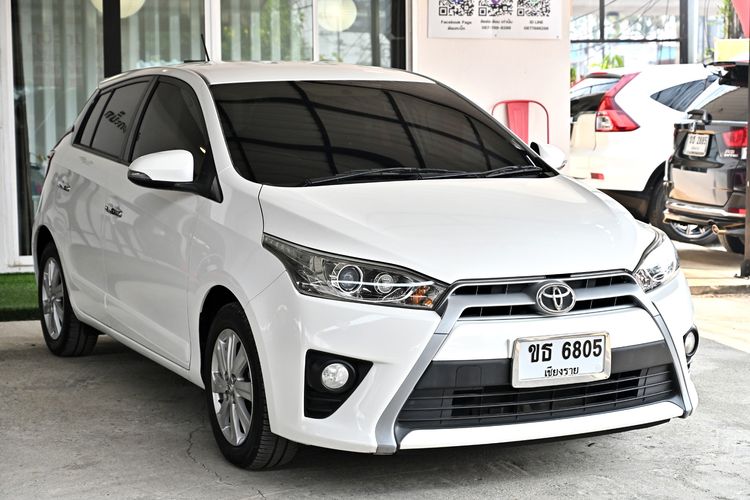 Toyota Yaris 2014 1.2 G Sedan เบนซิน ไม่ติดแก๊ส เกียร์อัตโนมัติ ขาว รูปที่ 3