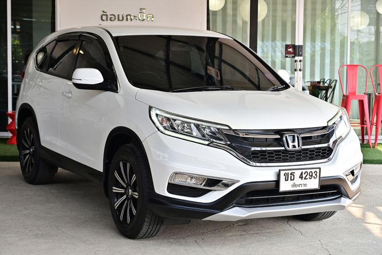 Honda CR-V 2015 2.0 S Utility-car เบนซิน ไม่ติดแก๊ส เกียร์อัตโนมัติ ขาว รูปที่ 3