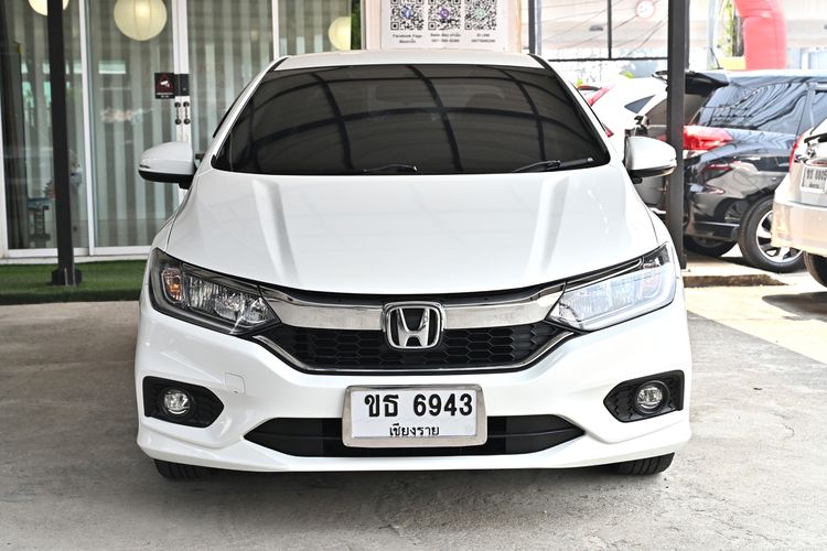 Honda City 2017 1.5 Sv i-VTEC Sedan เบนซิน ไม่ติดแก๊ส เกียร์อัตโนมัติ ขาว รูปที่ 2