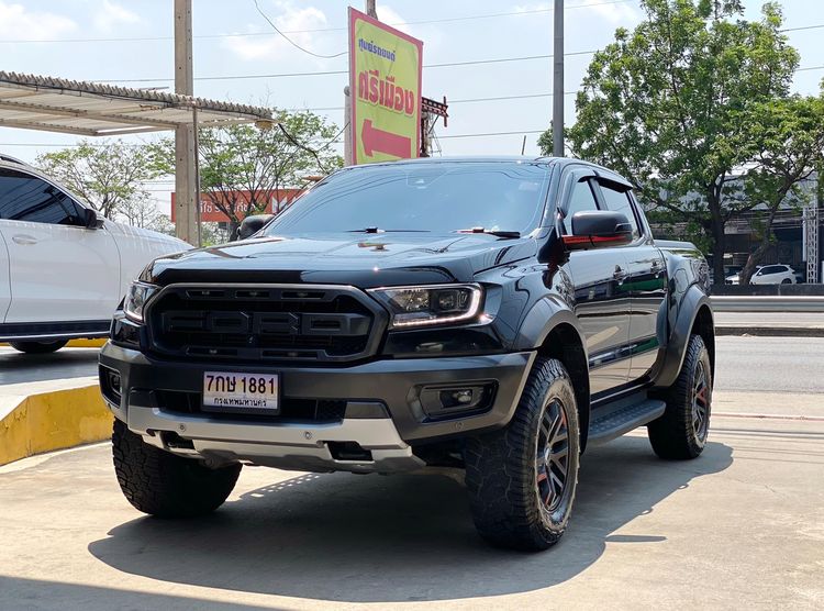 Ford Ranger 2020 2.0 Raptor 4WD Pickup ดีเซล ไม่ติดแก๊ส เกียร์อัตโนมัติ ดำ รูปที่ 4
