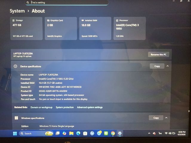 HP Laptop 14-ep1042TU (Silver)  รูปที่ 5