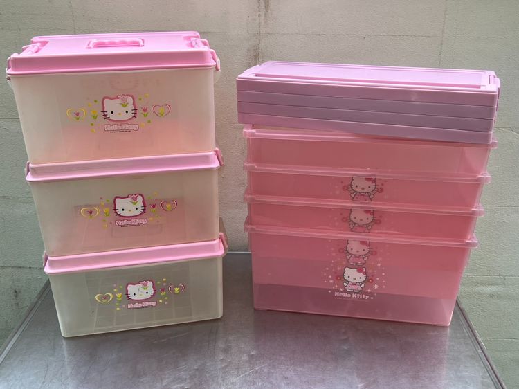 กล่องพลาสติกคิตตี้ Sanrio แท้ รูปที่ 2