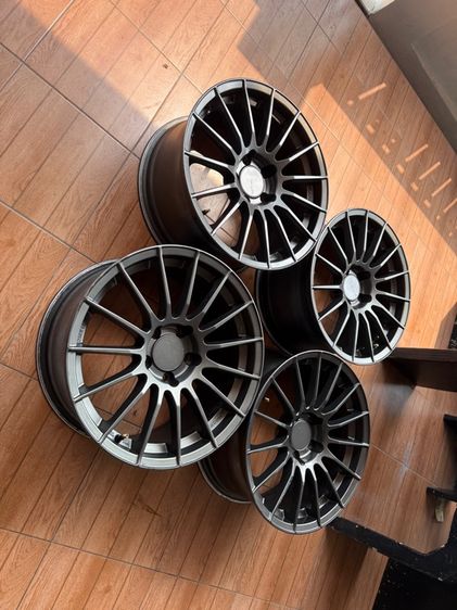 ล้อRs05rrขอบ17กว้าง8.5et35 งานNK 5รู114 สีเทา รูปที่ 6