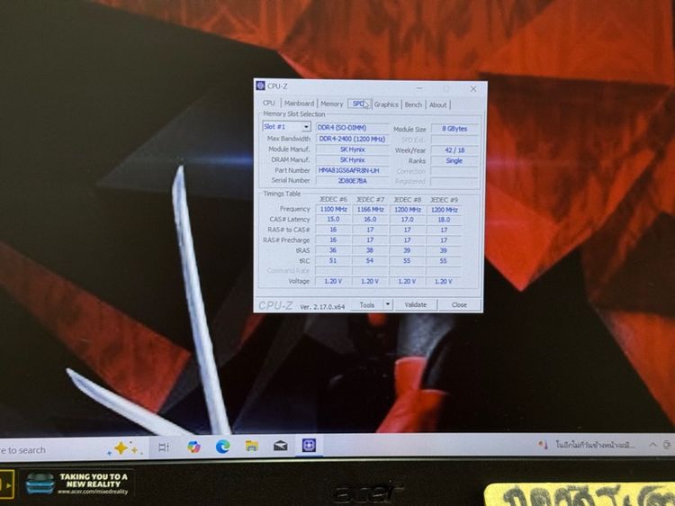 Acer Nitro Gaming Ryzen5 การ์ดจอแยก RX560X  ,Ram 8G , M.2 Pcle 128G HDD 1TB จอ15.6" Full HD คีย์บอร์ดไฟ สตรีมเกม ทำงานกราฟฟิก 3D   รูปที่ 11